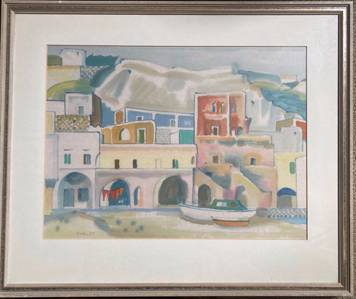 Aquarell sign walther 1964 - walther,
