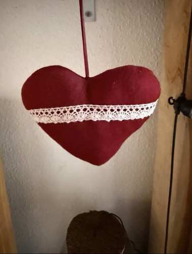 Stoffherz selbst genäht