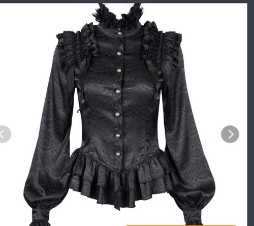 Damen viktorianisch bluse hemd - viktorianisch,