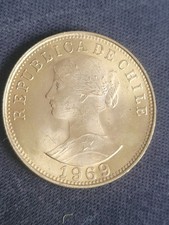 50 Pesos Chile 1969 Goldmünze