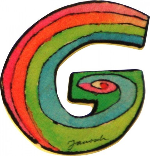 Janosch holzbuchstabe cm - janosch, 6