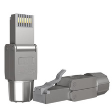 RJ45 Stecker CAT7 Netzwerkstecker Werkzeuglos Verlegekabel LAN Ethernet Kabel