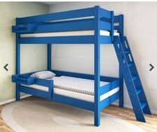 Etagenbett Himmelblau wandelbar in 2 Einzelbetten jeweils 90x200cm