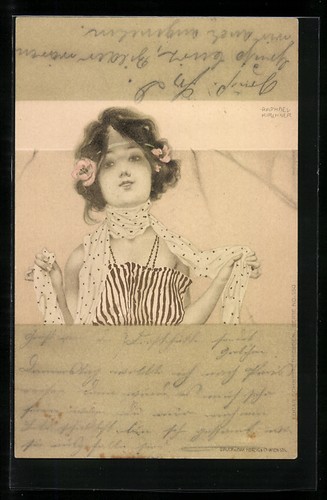 Künstler raphael kirchner - künstler-ak,