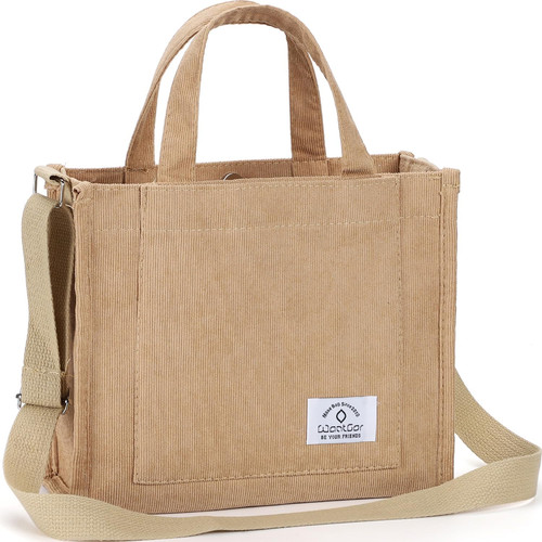 Tote bag für damen corduroy - bag,