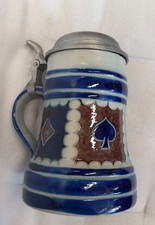 Salzglasur Bierkrug, Oberst i.G. Braune, 1967-1979, Fül VI, Steingut