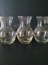 1 v. 4 Superfest-Form Vase Blumenvase Golddekor Dekor Motiv DDR Glas Schwepnitz 