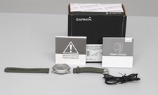 Garmin Vívomove Style Hybrid-Smartwatch AMOLED Silber/Moosgrün 010-N2240-01