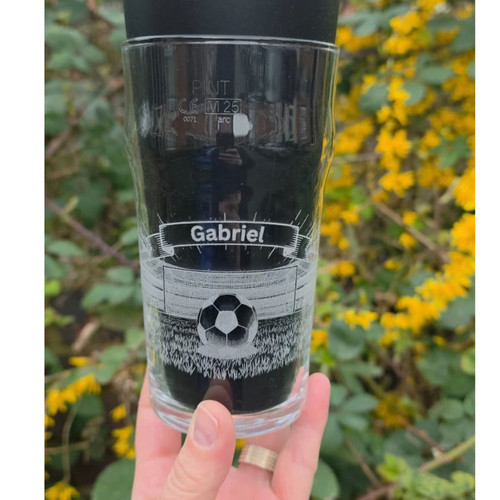 Fußball pint glas mit - fußball,