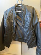 Only Kunstleder Jacke Damen Schwarz Größe 38 Neuwertig