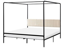 Metallbett Himmelbett schwarz