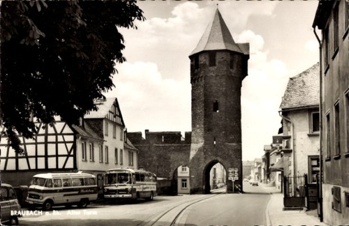 Braubach rhein altes - ak,