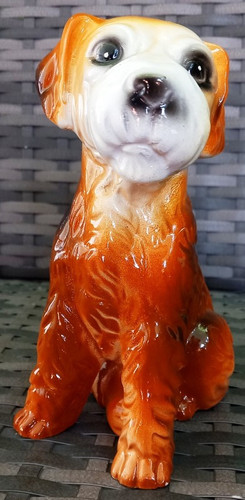Alte keramikfigur sitzender - keramikfigur++,
