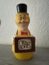 KULT! *DDR *TELE LOTTO OTTO WERBEFIGUR GUMMI MÄNNCHEN KEGEL GELB FIGUR Fernsehen