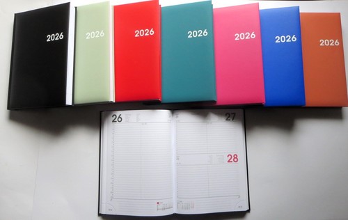 Unifarbige buchkalender 2026 - unifarbige,