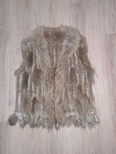 Super Schicke Damen Weste Echtfell Kaninchen/Murmeltier Gr.38 Neu 