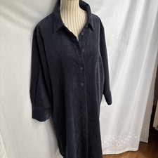 OPUS WEDELIA Fein Cord Hemd Kleid Hängerchen Blau S M 38 36 Top NEU✨