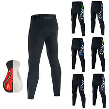Fahrradhose Herren mit 3 Taschen Radhose Lang Radlerhose Herren Gepolstert 5D