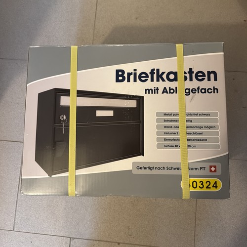 Briefkasten mit ablagefach - briefkasten,