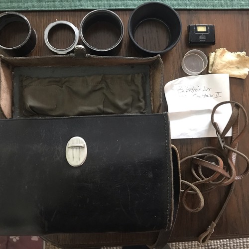 Alte foto tasche mit - foto, zubehör