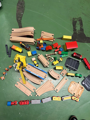Holzeisenbahn konvolut set mit - konvolut/set,
