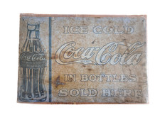 Blechschild Coca-Cola 20x30cm Nostalgie Retro Reklame Vintage Deko Geschenk Bier