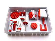 Fischertechnik 1 6V-Motor-Set mit Stufengetriebe, grau/rot (ft-Nr. 31039 u.a.)