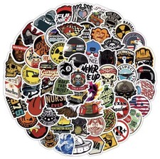 100x Skateboard Sticker Set Streetwear Aufkleber Rocker Mix Skate Helm Totenkopf