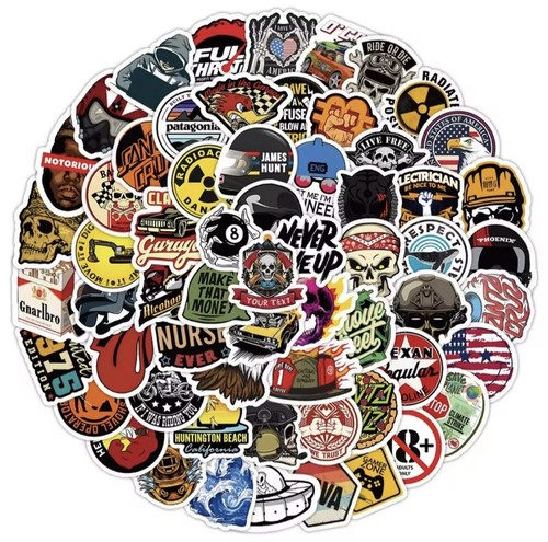 100x skateboard sticker - 100x, set