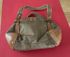 BOGNER -  TASCHE - NYLON mit ECHT LEDER kombiniert - Farbe Braun— Gold Top