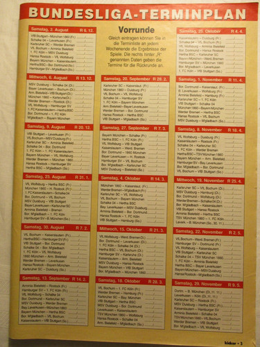 Kicker sonderheft bundesliga - sonderheft,