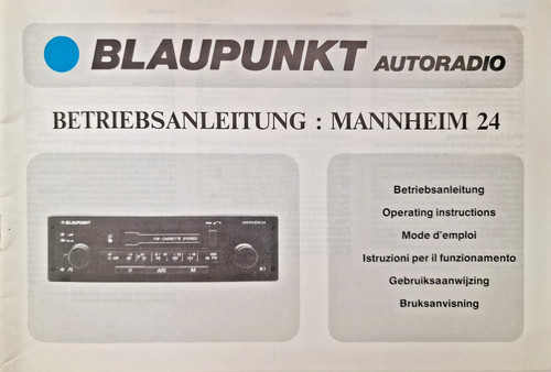 Bedienungsanleitung blaupunkt - bedienungsanleitung,