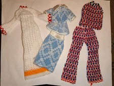 Alte Petra Plasty Barbie Clone Strick Woll Kleidung Winter Vintage 70er