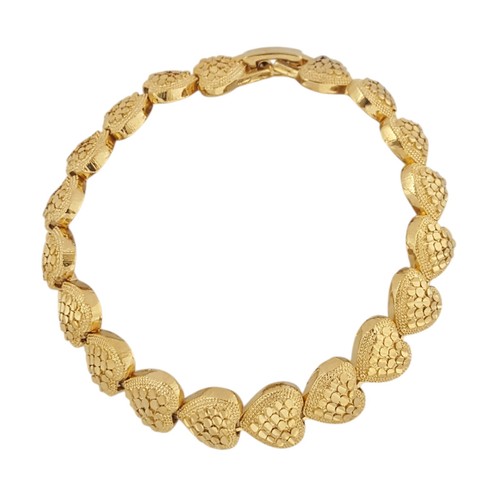 22k vergoldetes herz armband - 22k,