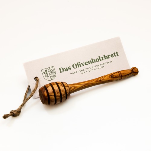 Honiglöffel aus olivenholz - aus,