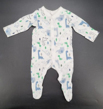 Langarm Schlafanzug Strampler mit Füßen für Jungen von NUTMEG in Gr. 62 (0-3 M)