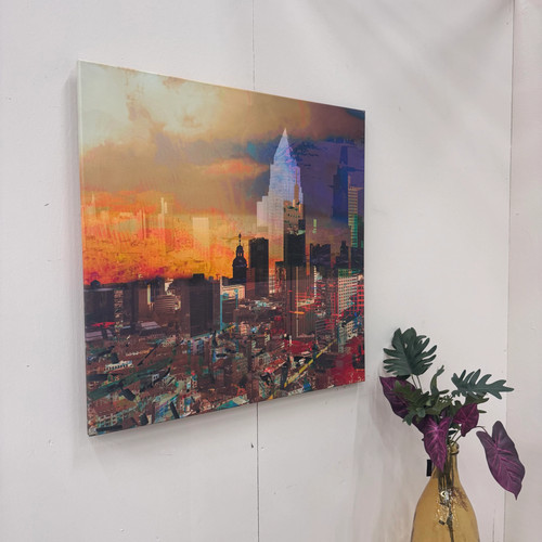 Wandbild 90x90 frankfurt - wandbild,