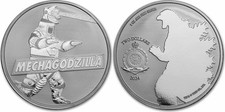 1 oz 999 Silbermünze - Godzilla vs. Monsters: Mechagodzilla - Niue 2024