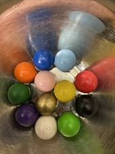 20 Stück Holzkugeln 30mm Buche 12 Farben Zur Wahl