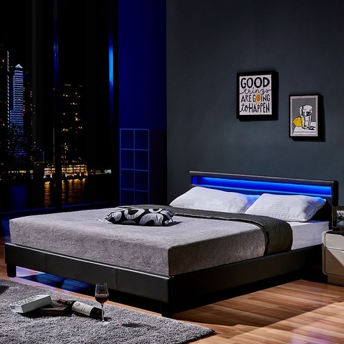 Led polsterbett schlafzimmer - led,