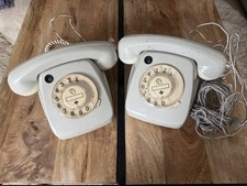 Geobra Vintage Notruf -Telefon Konvolut (2 Stück) Wählscheibe Symbol- 70er Jahre