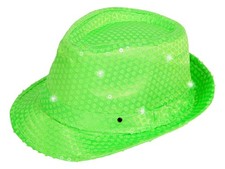Pailletten Hut Trilby LED