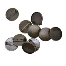 Stück cabochon brosche - 10,
