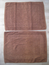2 x Badematte Badteppich braun, 50x70 cm