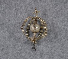 Christbaumschmuck Glas Gablonz Baumspitze antik