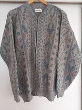 Herren-Strickjacke FASHION AND STYLE Gr. L, Wollgemisch 1990er, Vintage