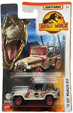 Matchbox '93 Jeep Wrangler #29 Jurassic Park World HBH07 1:64 Modellauto OVP SUV