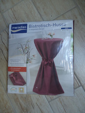 Bistrotischhusse Bisstrotisch Husse Stehtischhusse Stehtisch Ø 60  120cm weinrot