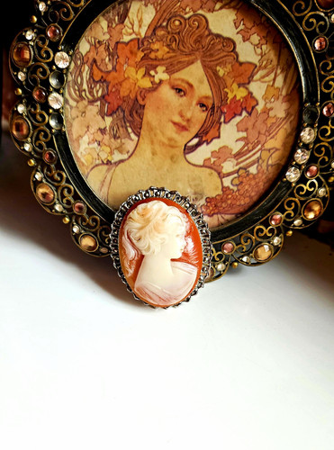 Vintage modeschmuck brosche - vintage,