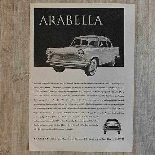 Lloyd arabella auto 1959 - lloyd,